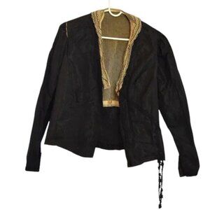 Antique Women's Dress Shirt Mourning Top